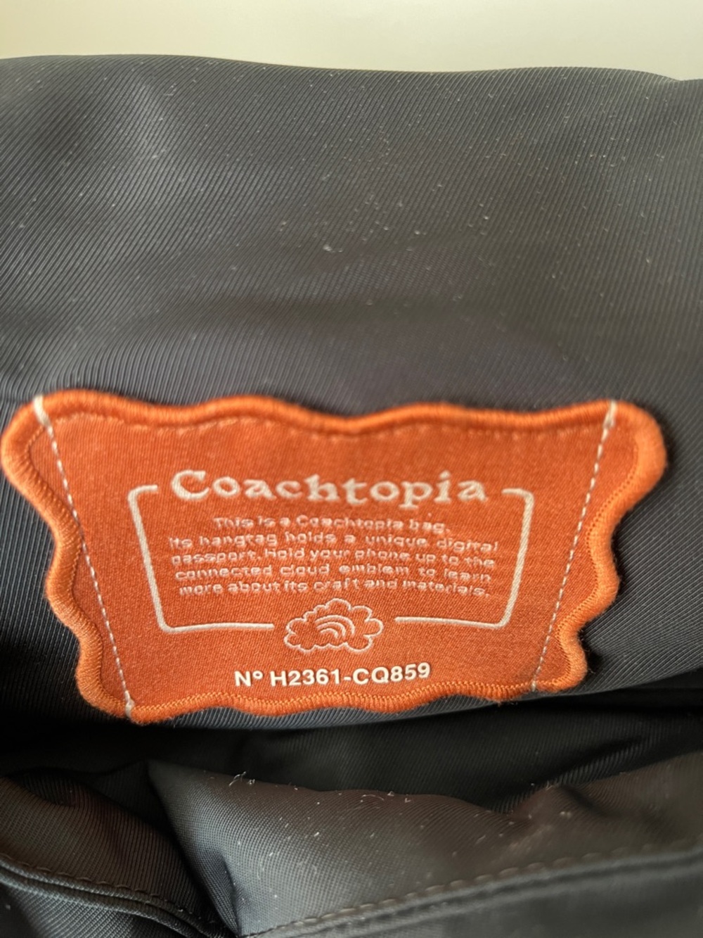 Coach Black Crossbody Bag with Purple Strap - Picture 3 of 9